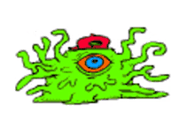 aliens alien red eye tentacles blink