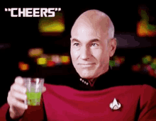 Star Trek Captain Picard GIF - Star Trek Captain Picard Cheers GIFs