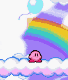 Kirby Dance GIF - Kirby Dance Rainbow GIFs