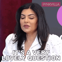 It'S A Very Lovely Question Sushmita Sen GIF - It'S A Very Lovely Question Sushmita Sen Pinkvilla GIFs