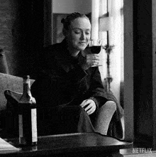 Drinking Wine Marge Sherwood GIF