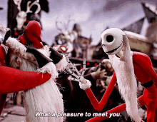 The Nightmare Before Christmas Jack Skellington GIF - The Nightmare Before Christmas Jack Skellington What A Pleasure To Meet You GIFs