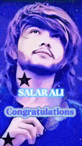 a picture of a man with the name salar ali