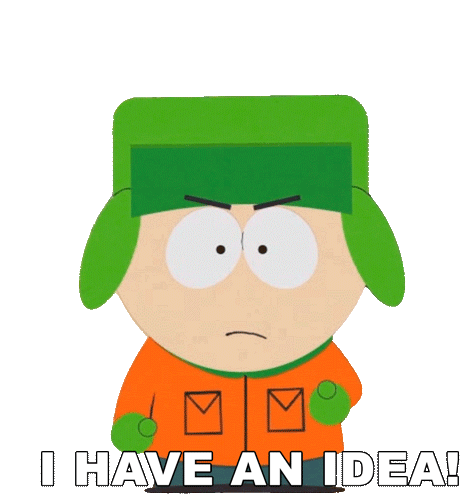 I Have An Idea Kyle Broflovski Sticker - I Have An Idea Kyle Broflovski South Park Stickers
