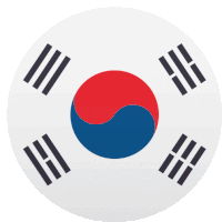 South Korea Flags Sticker - South Korea Flags Joypixels Stickers