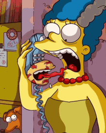 Marge Marge Simpson GIF - Marge Marge Simpson Scary Phone Call GIFs
