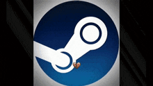 a steam logo with a broken heart in the middle