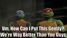 tmnt were better than you guys raphael uh how can i put this gently were way better than you guys