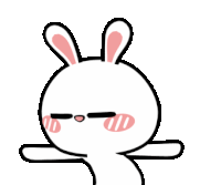 Bunny Dancing Sticker - Bunny Dancing Blushing Stickers