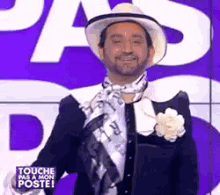 Cyril Hanouna GIF - Camille Combal Suit Funny GIFs