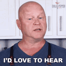 Id Love To Hear What You Think Michael Hultquist GIF - Id Love To Hear What You Think Michael Hultquist Chili Pepper Madness GIFs