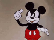 mickey mouse middle finger gif