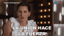 La Union Hace La Fuerza Mica Viciconte GIF - La Union Hace La Fuerza Mica Viciconte Masterchef Argentina GIFs