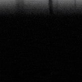 a black and white photo of a woman 's face with a blurred background .