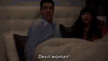 devil woman shocked surprised scared