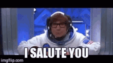I Salute You Austin Powers GIF - I Salute You Austin Powers GIFs
