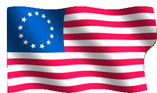 American Flag 13 Colonies Waving