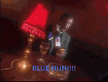 Blue Nun Tony Hayers GIF