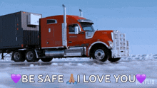 Truck Driving Through Snow The Ice Road GIF