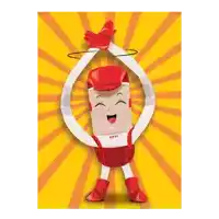 a cartoon character with the word effi on the chest