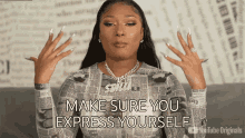 Make Sure You Express Yourself Megan Thee Stallion GIF - Make Sure You Express Yourself Megan Thee Stallion Released GIFs