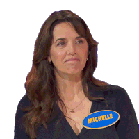 Nodding Michelle Sticker - Nodding Michelle Family Feud Canada Stickers