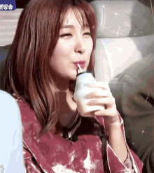 Seulgi Red Velvet GIF - Seulgi Red Velvet Drinking Milk GIFs