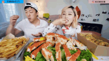 Eating King Crab GIF - Eating King Crab Fries GIFs