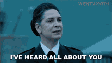 Ive Heard All About You Governor Joan Ferguson GIF - Ive Heard All About You Governor Joan Ferguson S2e1 GIFs