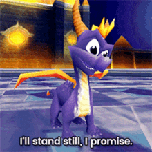 Spyro Ill Stand Still I Promise GIF - Spyro Ill Stand Still I Promise Spyro2riptos Rage GIFs