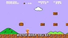 Mario Mario Rap GIF - Mario Mario Rap Watch What You Say GIFs