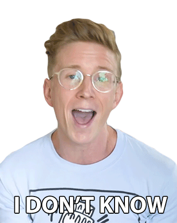 I Dont Know Tyler Oakley Sticker - I Dont Know Tyler Oakley I Have No Clue Stickers