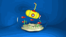 Llluna01 Yellow Submarine GIF - Llluna01 Yellow Submarine Fishbowl GIFs