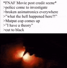 Fnaf Movie Post Credit Scene Matpat Cop Fnaf GIF - Fnaf Movie Post Credit Scene Matpat Cop Fnaf Fnaf Movie GIFs