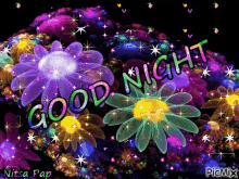Good Night Flowers GIF - Good Night Flowers Butterflies GIFs