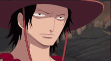 a close up of a cartoon character wearing a hat and necklace .