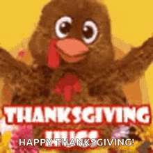 Turkey Day Happy GIF - Turkey Day Happy Thanksgiving Hugs GIFs