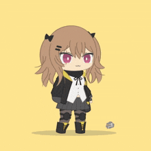a cartoon of a girl with a triangle around her head