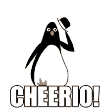 Cheerio Penguin GIF - Cheerio Penguin GIFs