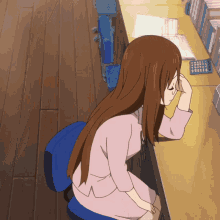 Anime Sawako Yamanaka GIF - Anime Sawako Yamanaka Tired GIFs