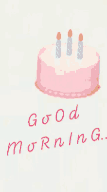 Good Morning Cake GIF - Good Morning Cake Birthday GIFs