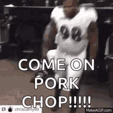 dancing football pork chop