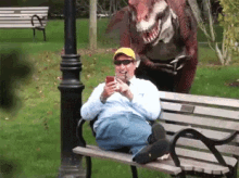 prank scare funny dinosaur