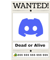 Discord Wanted Sticker - Discord Wanted Dead Or Alive Stickers