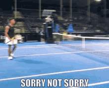 Sorry Not Sorry Tennis GIF - Sorry Not Sorry Tennis Net Cord GIFs