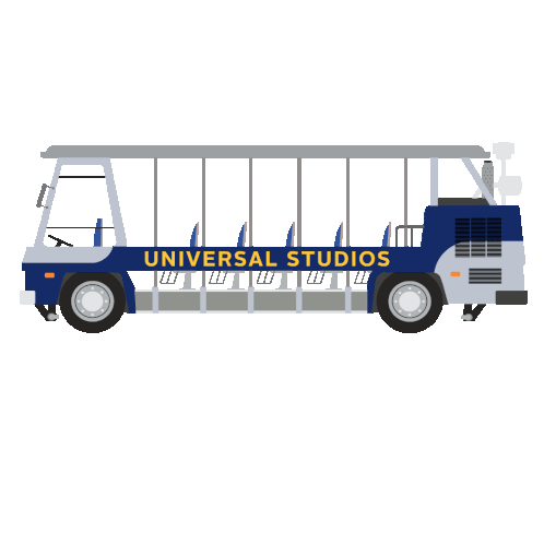 Universal Studios Tram Tour Sticker - Universal Studios Universal Tram Tour Stickers