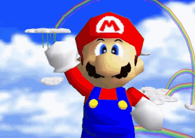 Mario Mario64 GIF - Mario Mario64 Bye Bye - Discover & Share GIFs