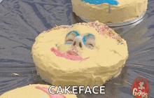 Birthday Cake Face GIF