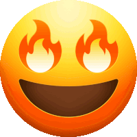 Arson Fire Eyes Sticker