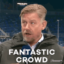Fantastic Crowd Peter Schmeichel GIF - Fantastic Crowd Peter Schmeichel Champions League GIFs
